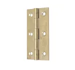 64mm x 35mm Solid Drawn Brass Butt Hinge, Self Colour