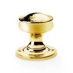 Alexander and Wilks Hammered Mortice Door Knob - Unlacquered Brass