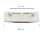 4mm White Cockspur Wedge for Upvc/Aluminium Windows