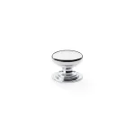 25mm Alexander and Wilks Waltz Cupboard Knob - Polished Chrome