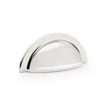 Alexander and Wilks Bardom Ridged Cup Handle - Polished Nickel