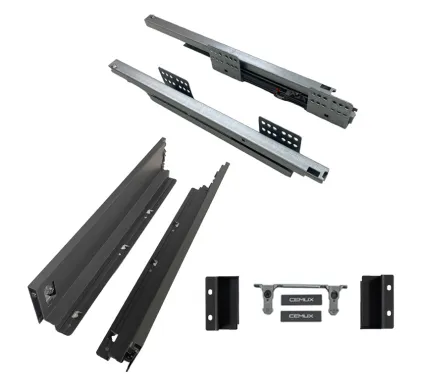 CEMUX H Box Drawer Sides, 84mm Height, 450mm Depth