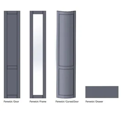 Fenwick Legno Marine Blue 5 Piece MTM Door - Bedroom