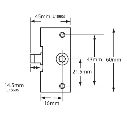 ERA Saracen Roller Latch Window Gearbox - 14.5mm Shootbolt