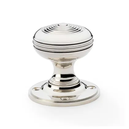 Alexander and Wilks Christoph Mortice Door Knob - Polished Nickel