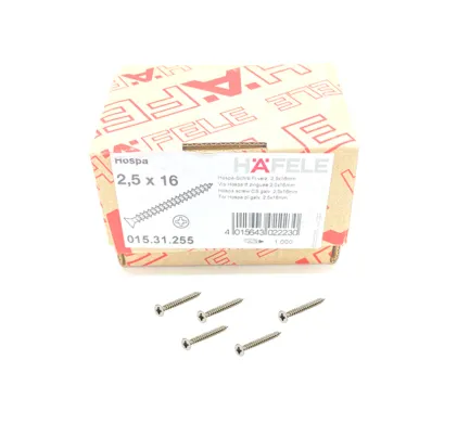 2.5 x 16mm Steel - Countersunk Screws (Box of 1000)