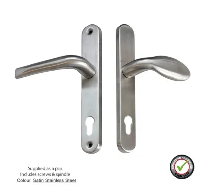 Mila Lever/Pad Satin Stainless Steel Handles 92/92mm PZ