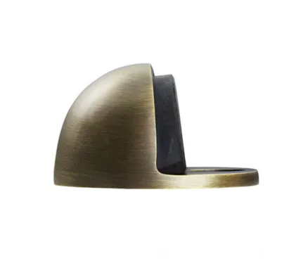 Oval - Floor Mounted Door Antique Brass