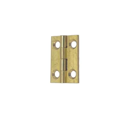 25mm x 18mm Solid Drawn Brass Butt Hinge, Self Colour