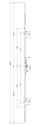 Avocet 2 Hook, 2 Roller Multipoint Lock 92/62mm Centres