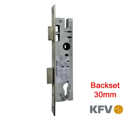 30mm Backset KFV Euro Profile Mortice Sashlock 92mm Centres - 245mm Faceplate