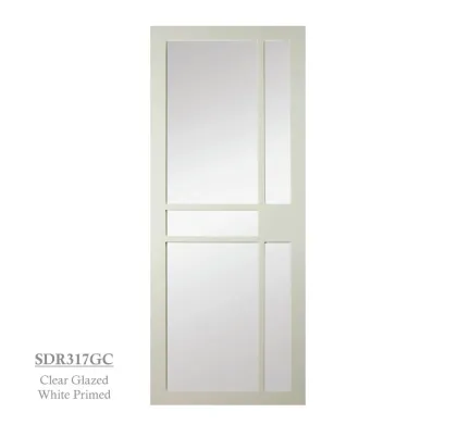 Kensington Belgravia Premium Primed White - Clear Glazed