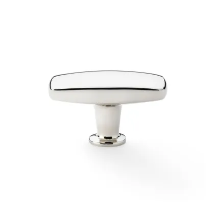60mm Alexander and Wilks Romulus Soap Bar Cupboard Knob - Polished Nickel