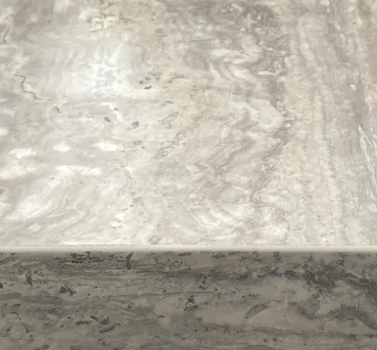 Travertine Silver Mica Post Form Worktop