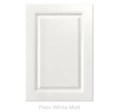 18mm Vinyl Door/Drawer Front - Plain White Matt