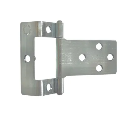 Flush Hinge, Cranked, Non Mortice, Steel - Zinc Plated
