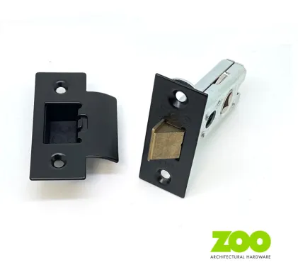 64mm Heavy Duty Tubular Mortice Latch (2 &frac12;") Matt Black