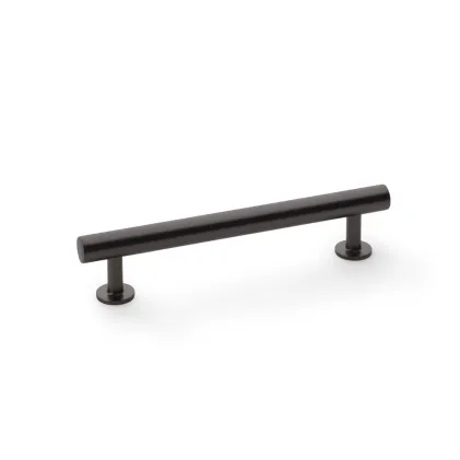 128mm Alexander and Wilks Round T-Bar Cupboard Pull Handle - Dark Bronze