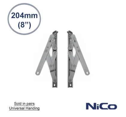 8" (204mm) Standard Top Hung Window Hinges