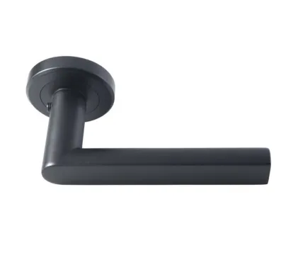 Serozzetta Edge Lever on Round Rose - Matt Black