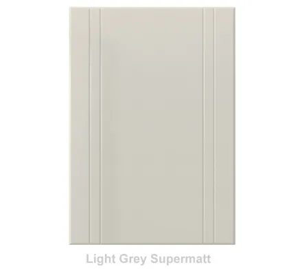 18mm Vinyl Door/Drawer Front - Light Grey Supermatt