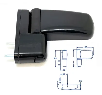 Mila iDeal Flag Hinge UPVC or Rebated Timber - Black