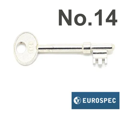 No.14 EuroSpec 2 Lever Sashlock Key - Spare Keys for E&S Locks