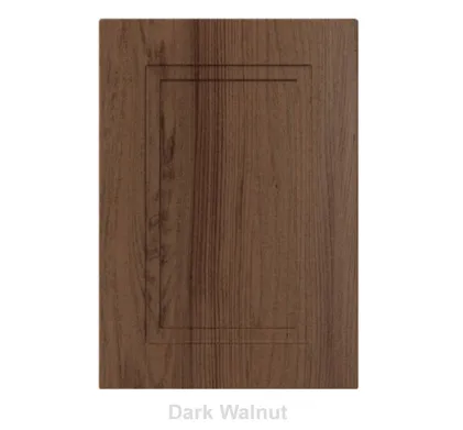 18mm Vinyl Door/Drawer Front - Dark Walnut