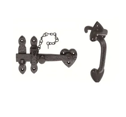 Black Antique Thumb Latch Set