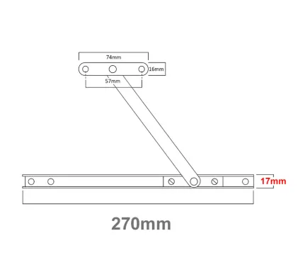 Mila Door/Window Limiting Stay - 270 x 17mm