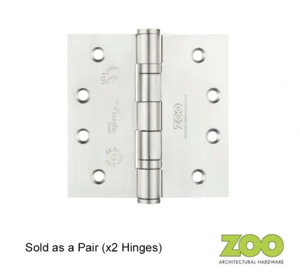 Grade 13 Ball Bearing Hinge Stainless Steel 102 x 102mm (4x4")