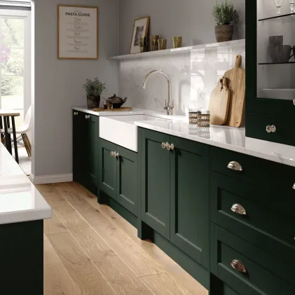 Bastille 5 Piece Legno Evergreen Beaded Kitchen Door