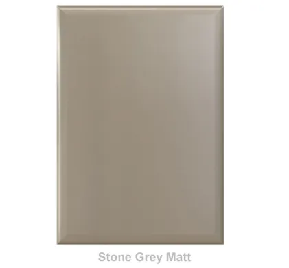 18mm Vinyl Wrapped Door/Drawer Front - Stone Grey Matt