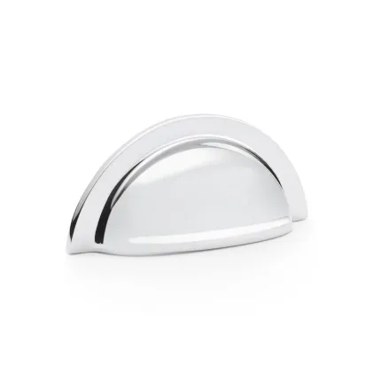 Alexander and Wilks Bardom Ridged Cup Handle - Polished Chrome