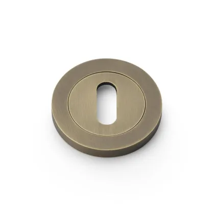 Alexander and Wilks Standard Profile Concealed Fix Escutcheon - Italian Brass
