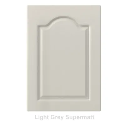 18mm Vinyl Door/Drawer Front - Light Grey Supermatt