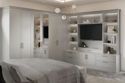 Harlem / Legno Light Grey 5 Piece Stock Door