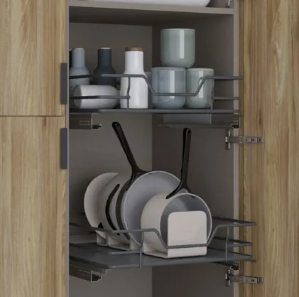 To suit 500mm Cabinet -  Soft Close Storage Basket Solid Base