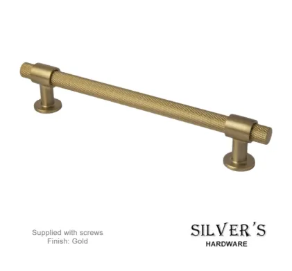 Knurled Cabinet Handle 160mm - Gold
