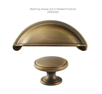 38mm Oxford Cabinet door knob - Bronze