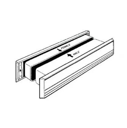 Supa Stainless Letterbox 310 X 76mm PVD Black