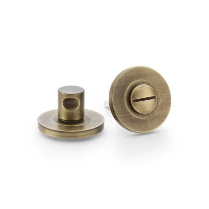 Alexander and Wilks Plain Thumbturn and Release - Antique Brass