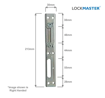 Lockmaster Receiver to suit UPVC Door (Latch & Deadbolt)