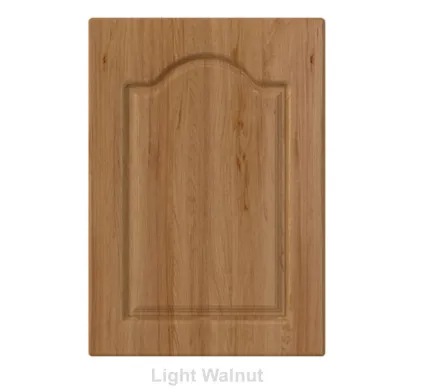 18mm Vinyl Door/Drawer Front - Light Walnut