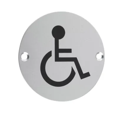 Disabled 76mm Circular Sign SAA