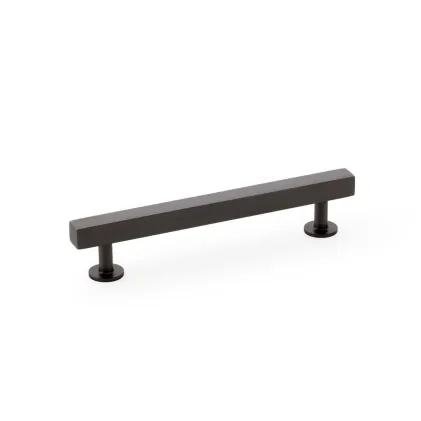 128mm Alexander and Wilks Square T-Bar Cupboard Pull Handle - Dark Bronze