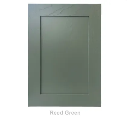 19mm Solid Ash Door/Drawer Front - Painted Reed Green