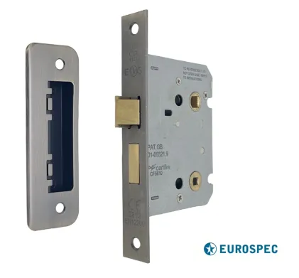 76mm (3") Residential Bathroom Lock - Antique Brass