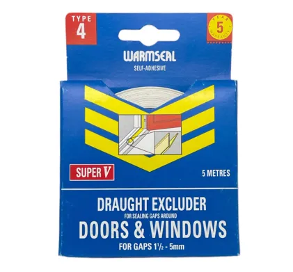 WARMSEAL Self Adhesive 'V' Seal (x 5m) White
