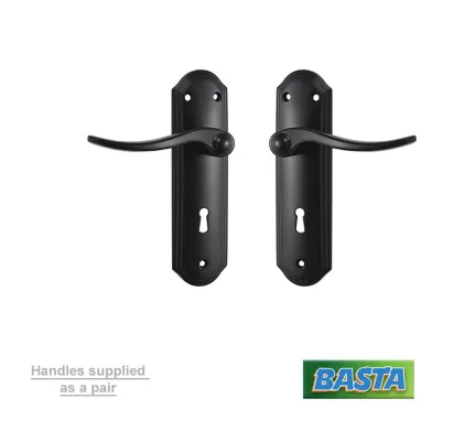 Basta Belair Door Handle - Black